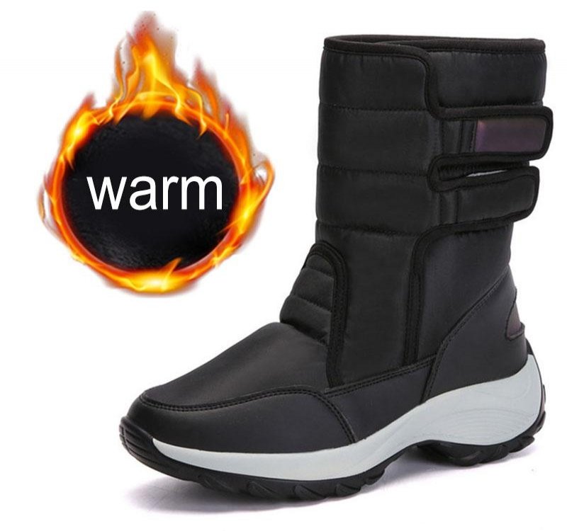 Women snow boots platform winter boots Women Shoes thick plush waterproof non slip boots women winter shoes big size botas mujer